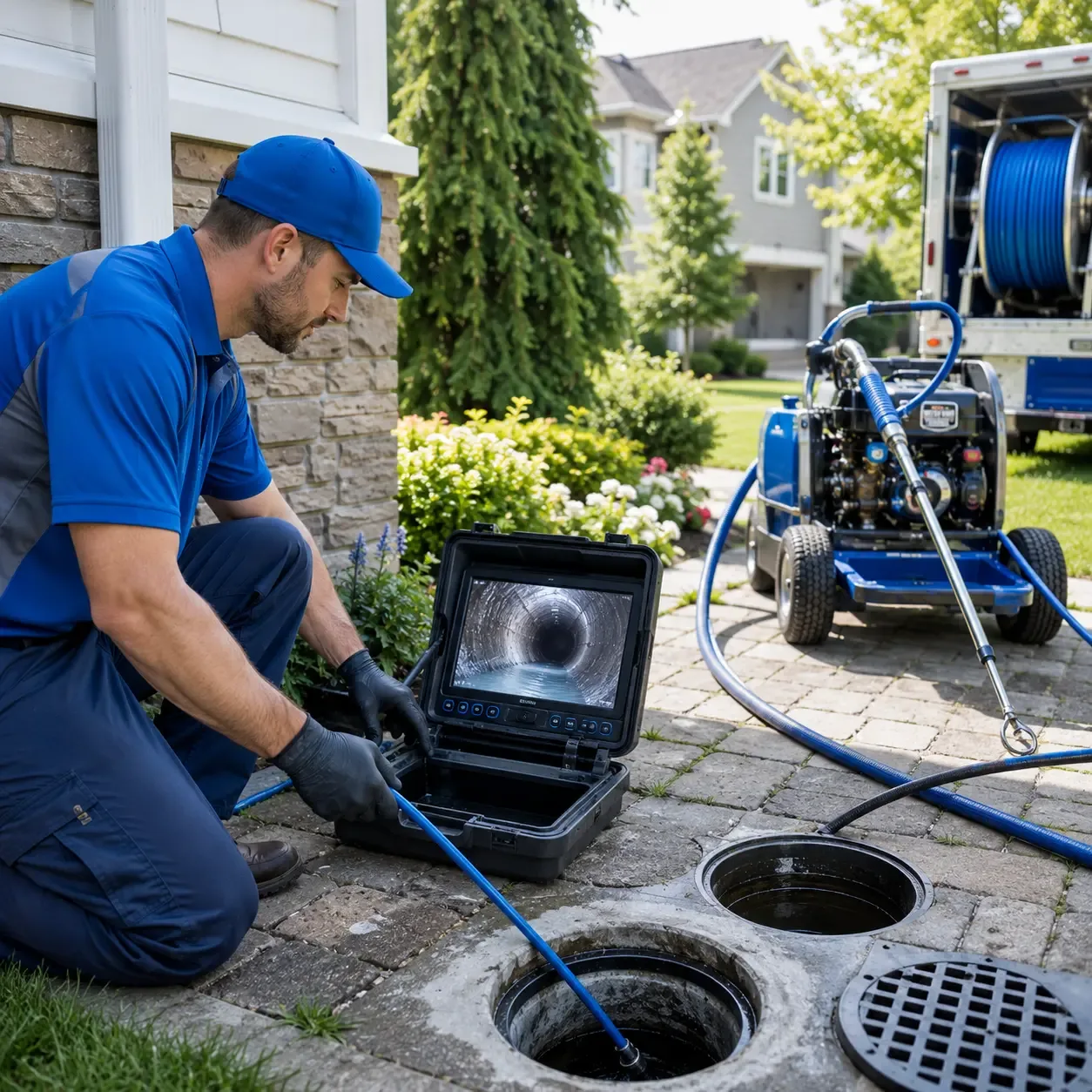 Outdoor drain cleaning professionals serving Calais, VT